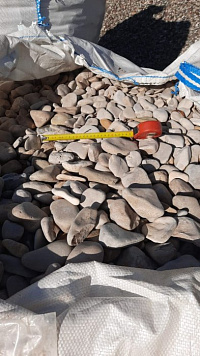 Галька каспийская фр. 40-70 мм.  купить в Коломне фото Камень Клуб