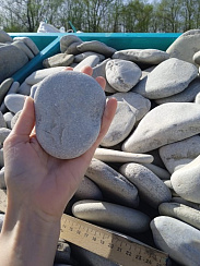 Галька черноморская фр. 100-150 мм.  купить в Коломне фото Камень Клуб