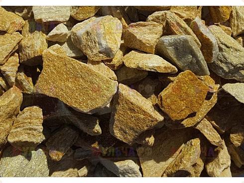 Kamenclub.ru: Щебень крошка желтый (ЗЛАТОЛИТ) фр. 20-40 мм.  купить в Коломне златолит бежевый, золотистый, желтый декоративная каменная крошка 10800 руб/т   фото КАМЕНЬ КЛУБ
