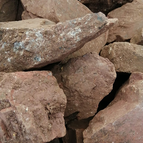 фото Яшма красная  (фр. 70-100 мм)  купить в Коломне в интернет-портале КАМЕНЬ КЛУБ