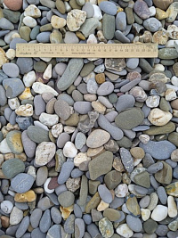 Галька Крымский берег МИКС фр. 20-40 мм.  купить в Коломне фото Камень Клуб