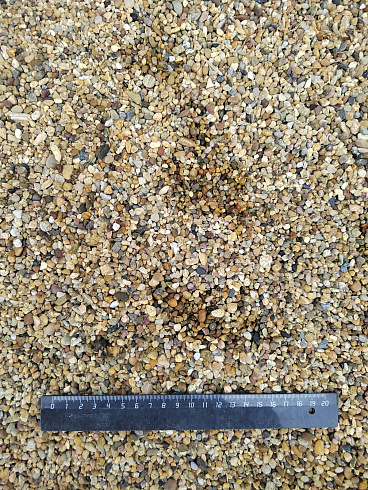 Галька речная окат (рыжая) фр.3-5 мм купить в Коломне 