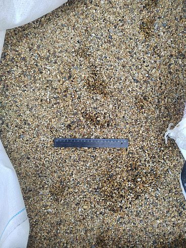 Галька речная окат (рыжая) фр.3-5 мм купить в Коломне 