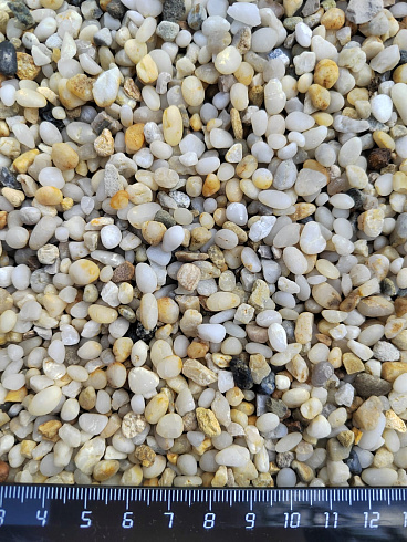 фото Галька крымская жемчужная фр. 3-5 мм. купить в Коломне  в интернет-портале КАМЕНЬ КЛУБ