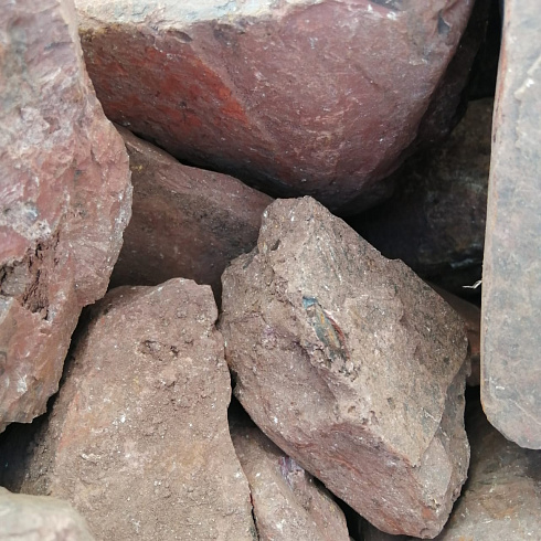 фото Яшма красная  (фр. 70-100 мм)  купить в Коломне в интернет-портале КАМЕНЬ КЛУБ