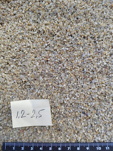 Кварцевый песок сухой фракцинированный фр. 1,2-2,5 мм.  купить в Коломне фото Камень Клуб