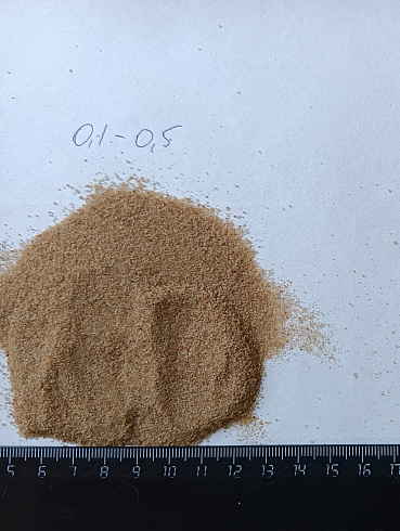 Кварцевый песок для площадок фр. 0,1-0,5 мм.  купить в Коломне фото Камень Клуб