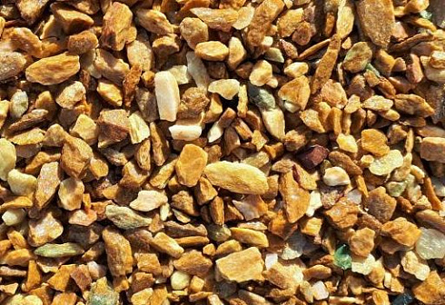 Kamenclub.ru: Щебень крошка желтый (ЗЛАТОЛИТ) фр. 20-40 мм.  купить в Коломне златолит бежевый, золотистый, желтый декоративная каменная крошка 10800 руб/т   фото КАМЕНЬ КЛУБ