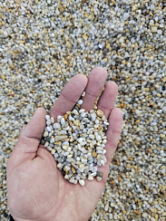 Галька крымская жемчужная фр. 3-5 мм.  купить в Коломне фото Камень Клуб